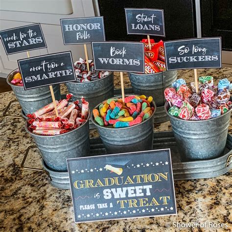 grad party candy table ideas|free graduation candy bar printables.